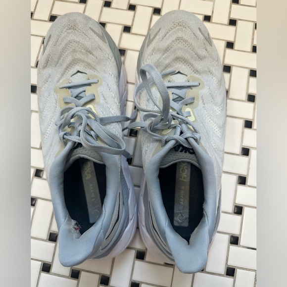 HOKA Gray Athletic Sneakers with Orange Accents - Picture 10 of 10